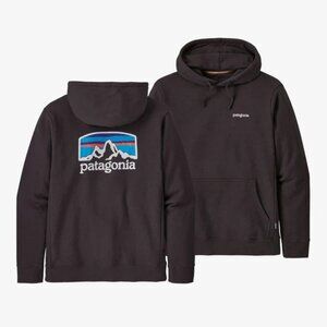 Patagonia Fitz Roy Horizons Uprisal Unisex Hoodie Size W/XXL M/XL Black